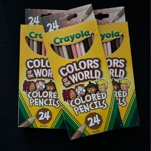 NWT - 3 Packs!! Crayola Colors of the World Colored Pencils - 24 Count
